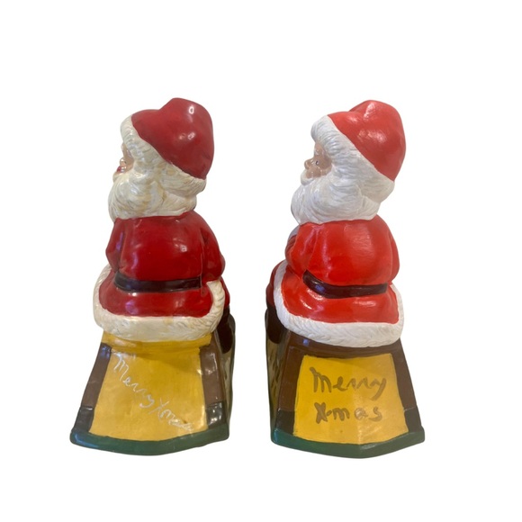 Vintage Ceramic Handpainted Rocking Horse Santa - Picture 4 of 5